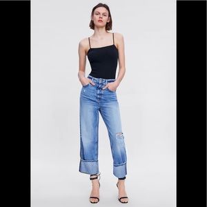 ZARA JEANS Z1975 HIGH RISE WIDE LEG